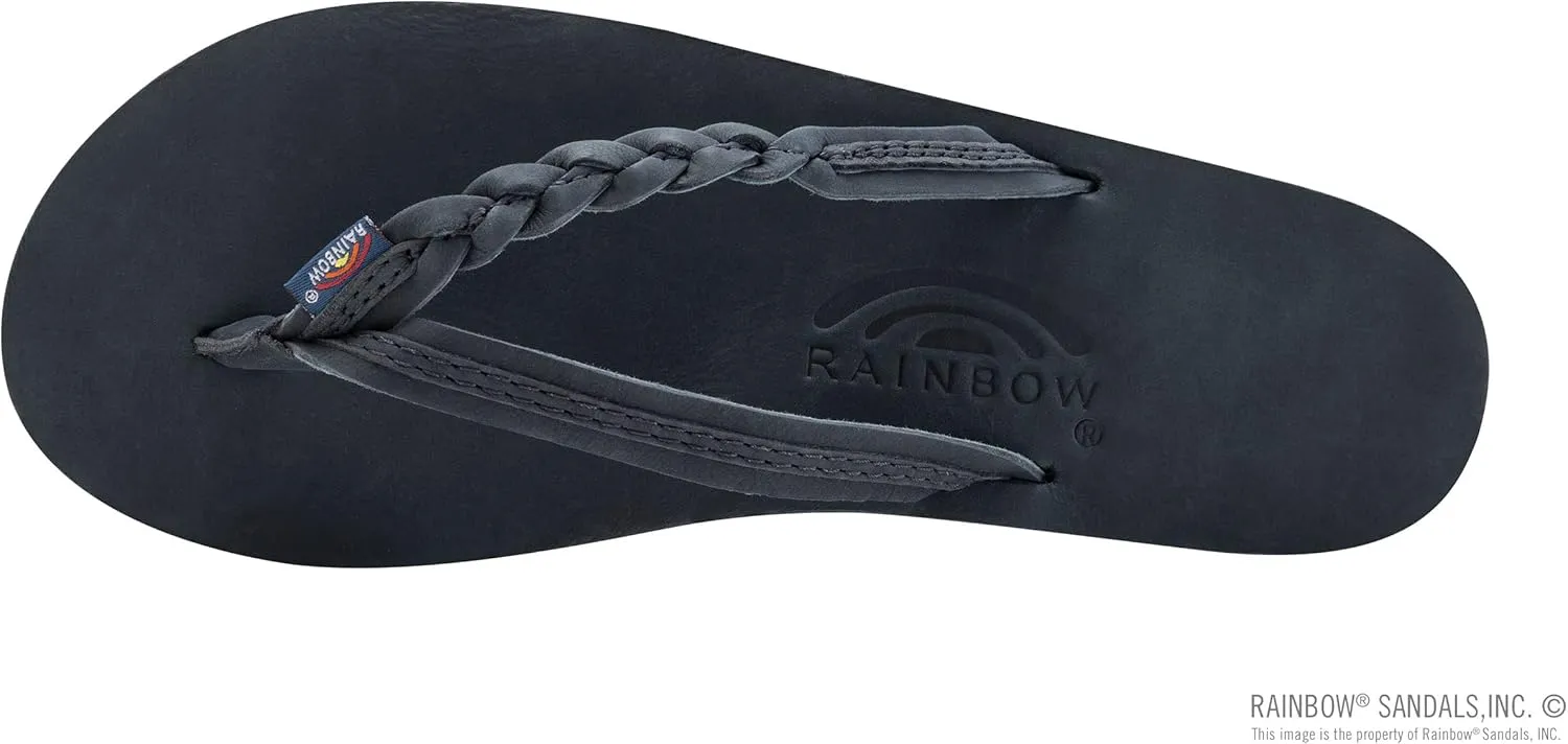 Rainbow Sandals Women’s Flirty Braidy Premier Leather w/Single Braided Strap