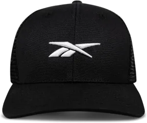 Reebok Vector Trucker Hat | Snapback | Adjustable | Baseball Cap | Everyday | Fitness | Retro | Classic |Sun Protection
