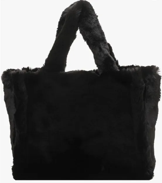 Regal Faux Fur Tote Bag