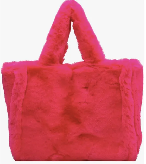 Regal Faux Fur Tote Bag