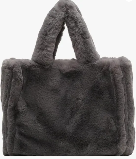 Regal Faux Fur Tote Bag