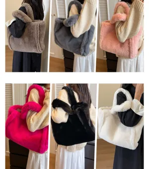 Regal Faux Fur Tote Bag