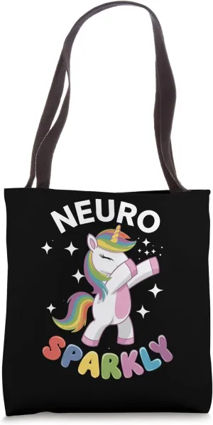Retro Neurodivergent Neuro Sparkly Autism Spectrum ADHD Tote Bag