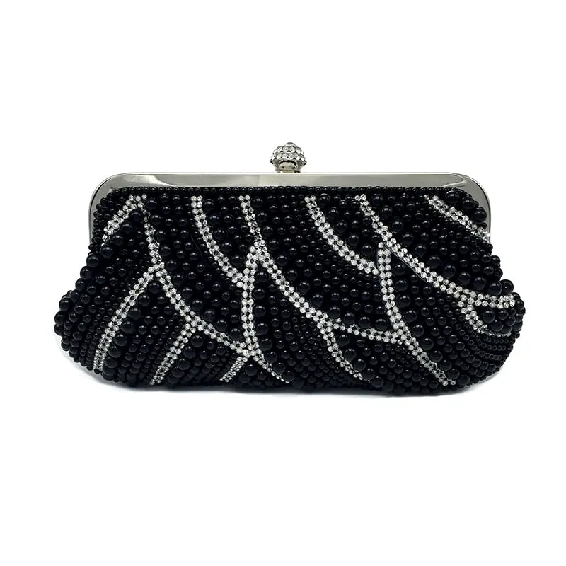 Retro Pearled Mini Evening Bag