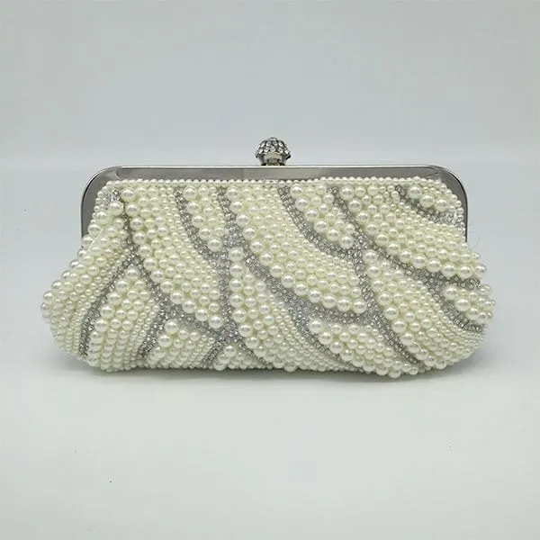Retro Pearled Mini Evening Bag