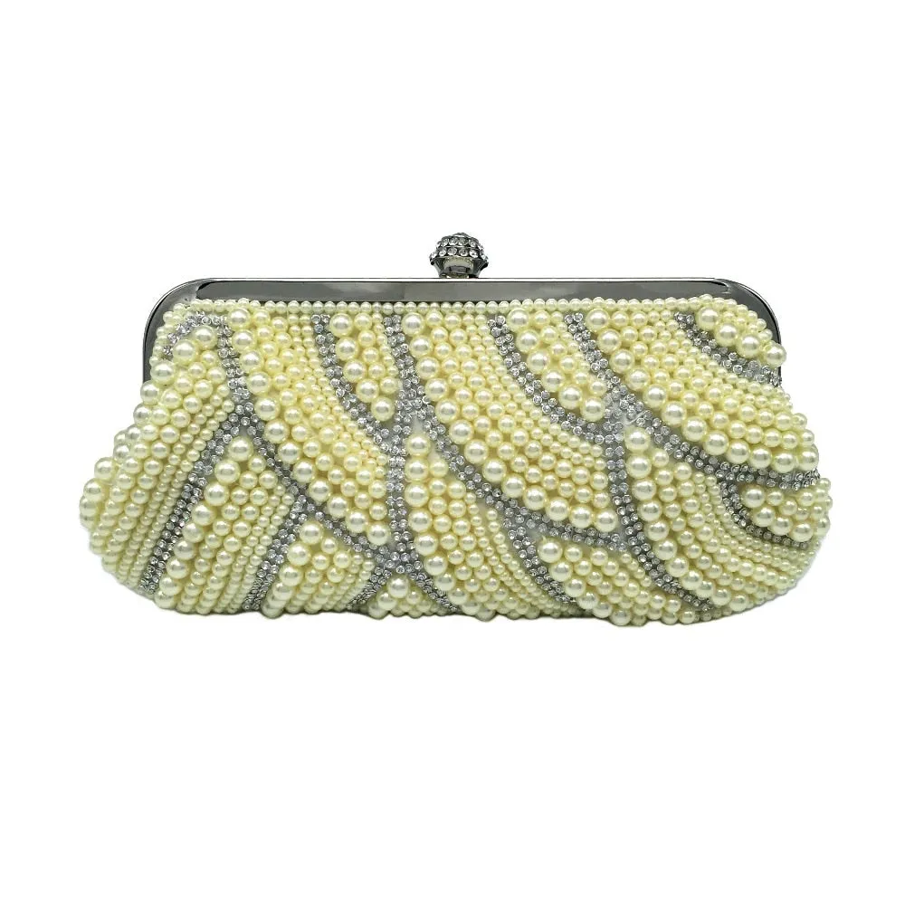 Retro Pearled Mini Evening Bag