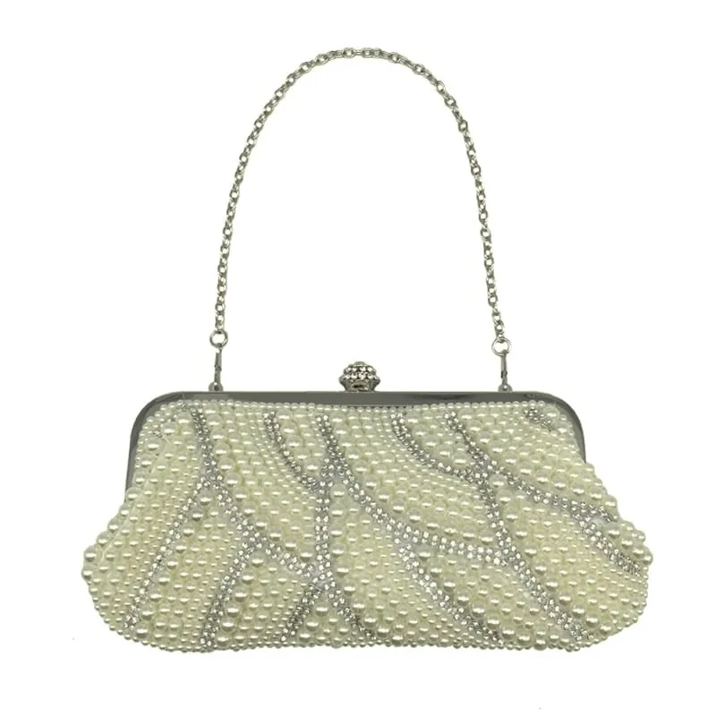 Retro Pearled Mini Evening Bag