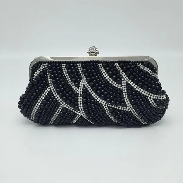 Retro Pearled Mini Evening Bag