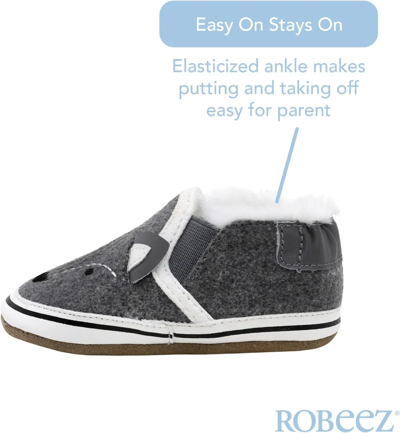 Robeez Baby Boys and Unisex Soft Soles Slip-Resistant Crib Shoes Slippers for Infant and Toddler, 0-24 Months