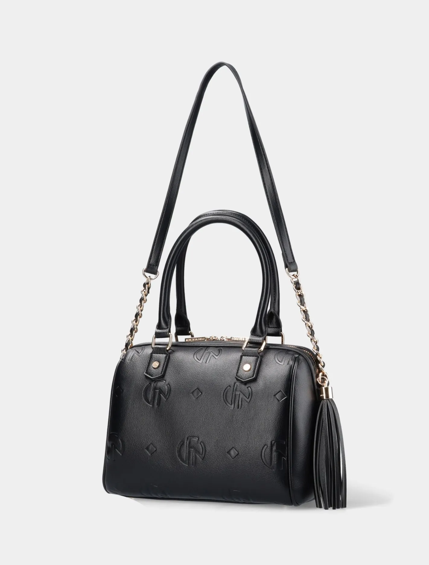Rosie Embossed Print Barrel Bag