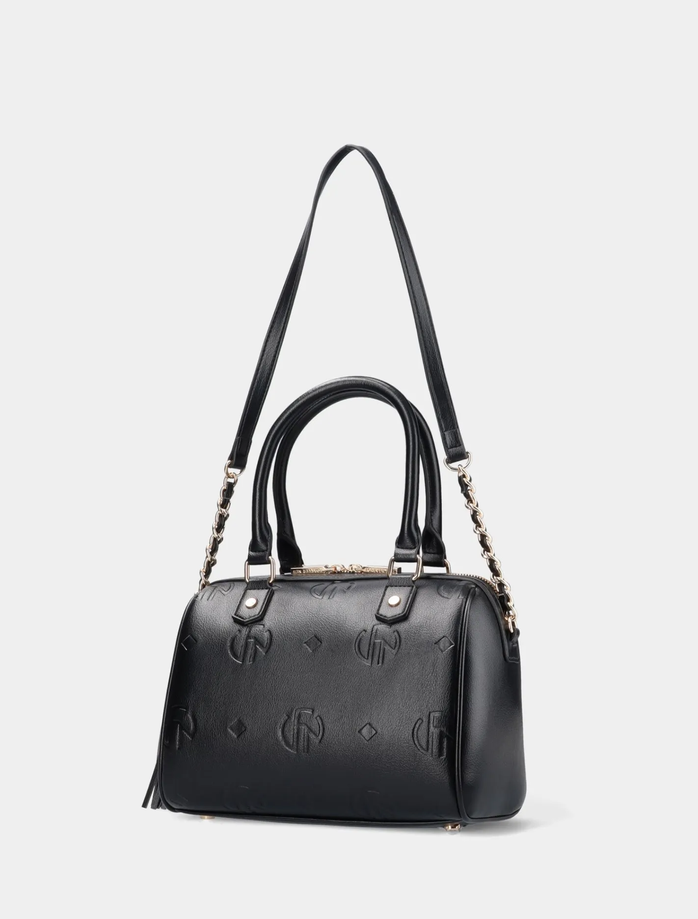 Rosie Embossed Print Barrel Bag