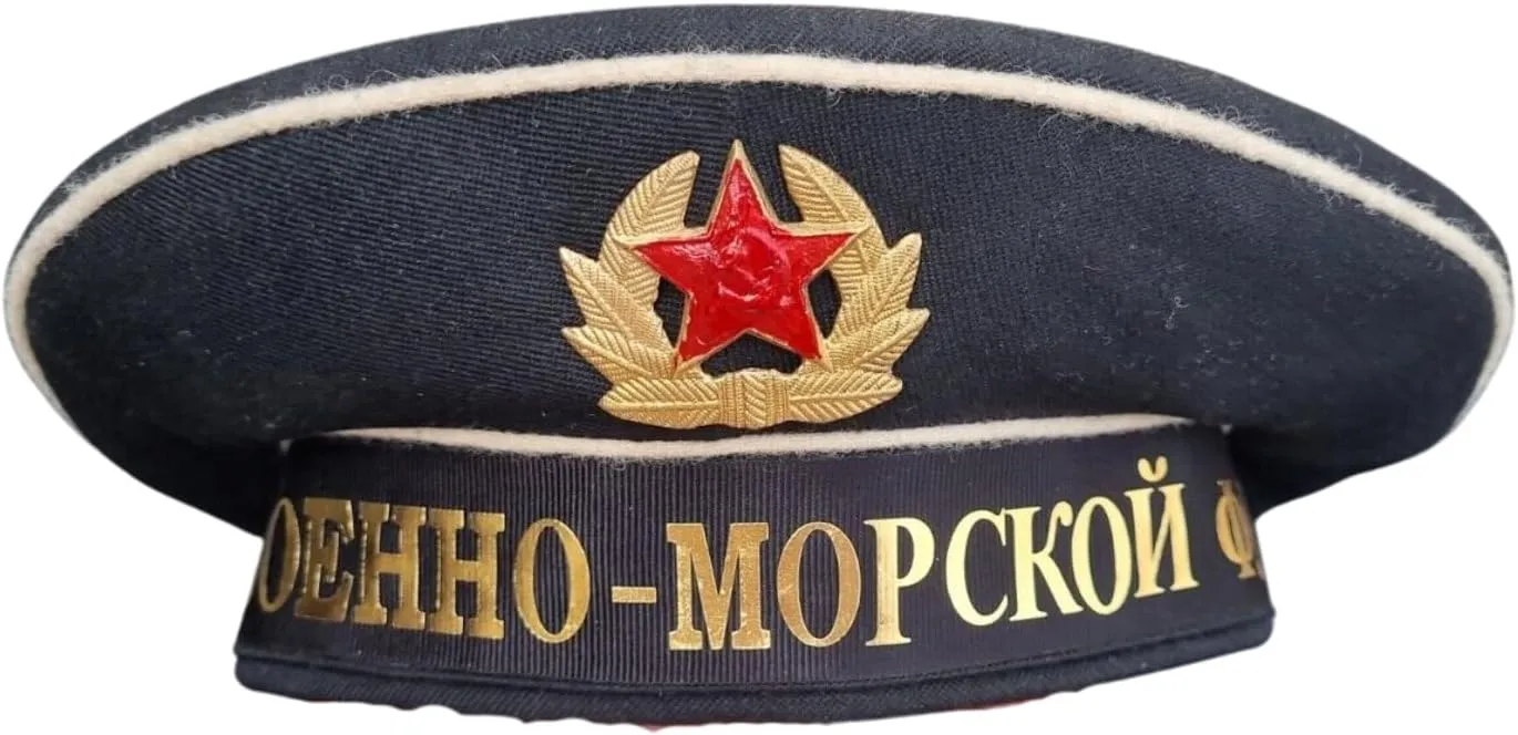 Russian Navy Army Sailor's Peakless Cap, USSR Military Hat