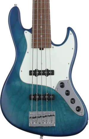 Sadowsky MetroLine 21-fret Vintage J/J Bass, Red Alder Body, 5-string - Bora Blueburst Transparent Satin