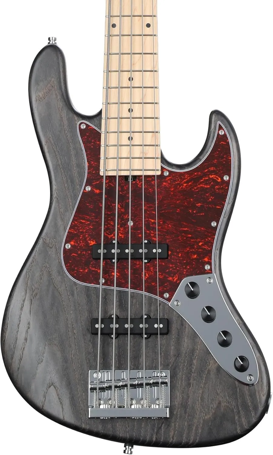 Sadowsky MetroLine 21-fret Vintage J/J Bass, Swamp Ash Body, 5-string - Nirvana Black Transparent Satin