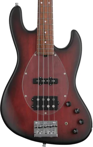 Sadowsky MetroLine 21-fret Vintage M/J Bass, Red Alder Body, 4-string - Burgundy Burst Transparent Satin