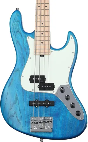 Sadowsky MetroLine 21-fret Vintage P/J Bass, Swamp Ash Body, 4-string - Ocean Blue Transparent Satin