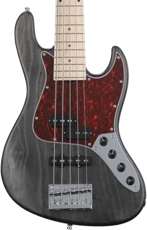 Sadowsky MetroLine 21-fret Vintage P/J Bass, Swamp Ash Body, 5-string - Nirvana Black Transparent Satin