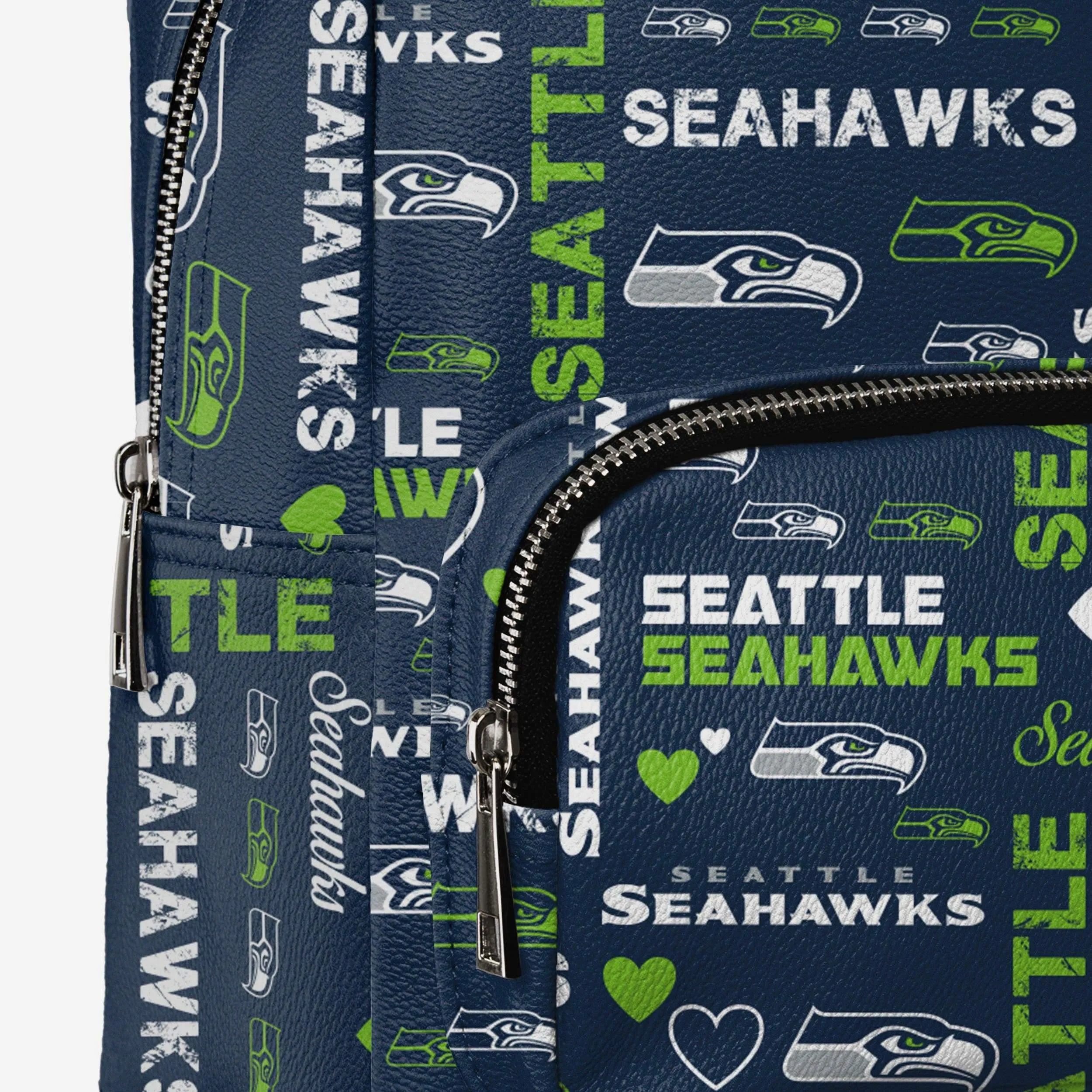 Seattle Seahawks Logo Love Mini Backpack