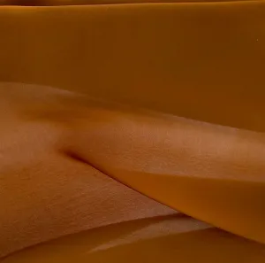 Semi-Sheer Goldfinger Mica Polyester Satin Charmeuse