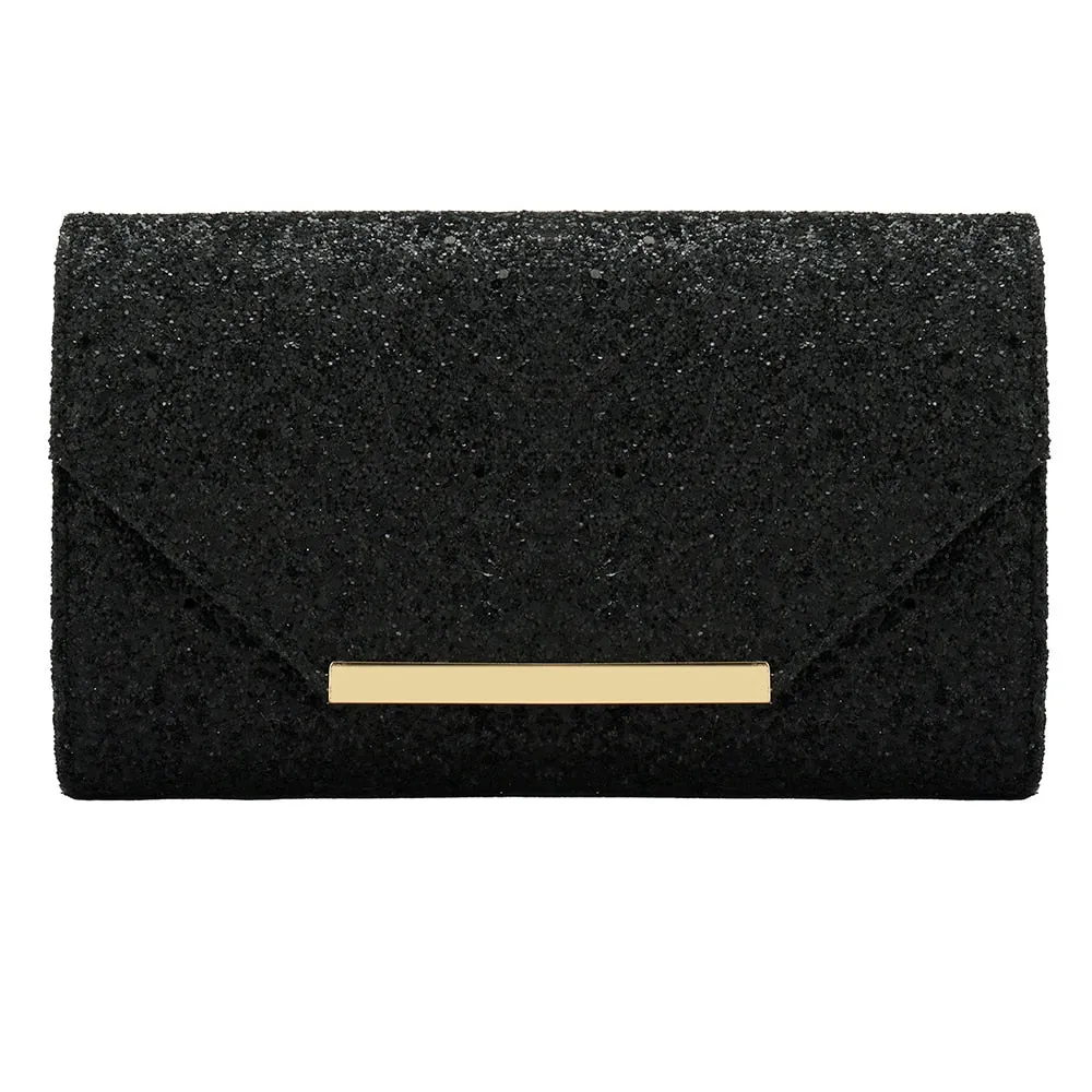 Sequined Envelope Clutch Bags Wedding Handbag