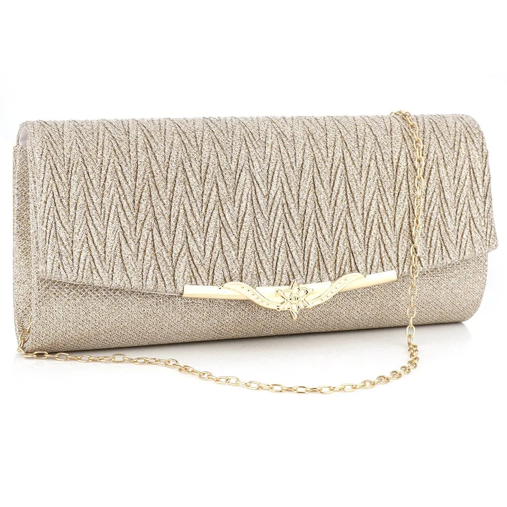 Sequined Envelope Clutch Bags Wedding Handbag