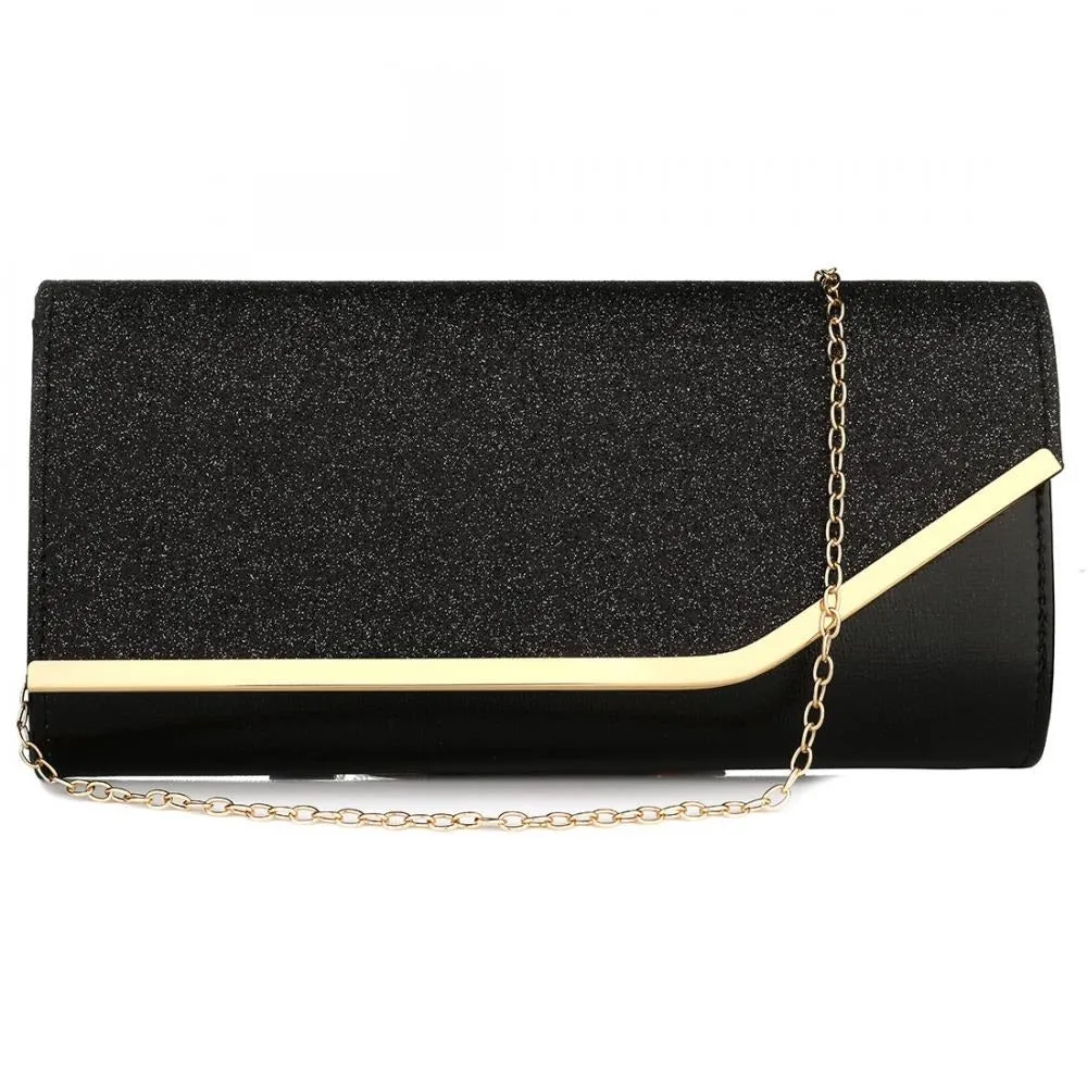Sequined Envelope Clutch Bags Wedding Handbag