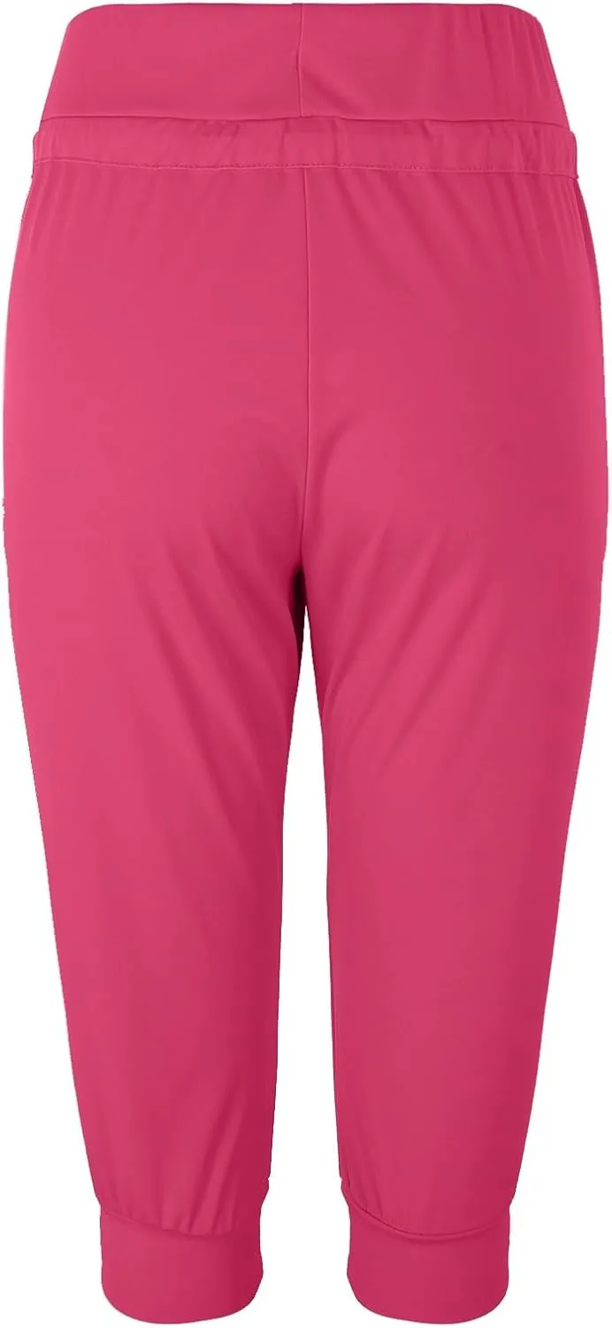 SHAOBGE Summer Pants for Women 2024 Summer New Casual Cropped Elastic Pants for Women Fashion Trendy Pants for