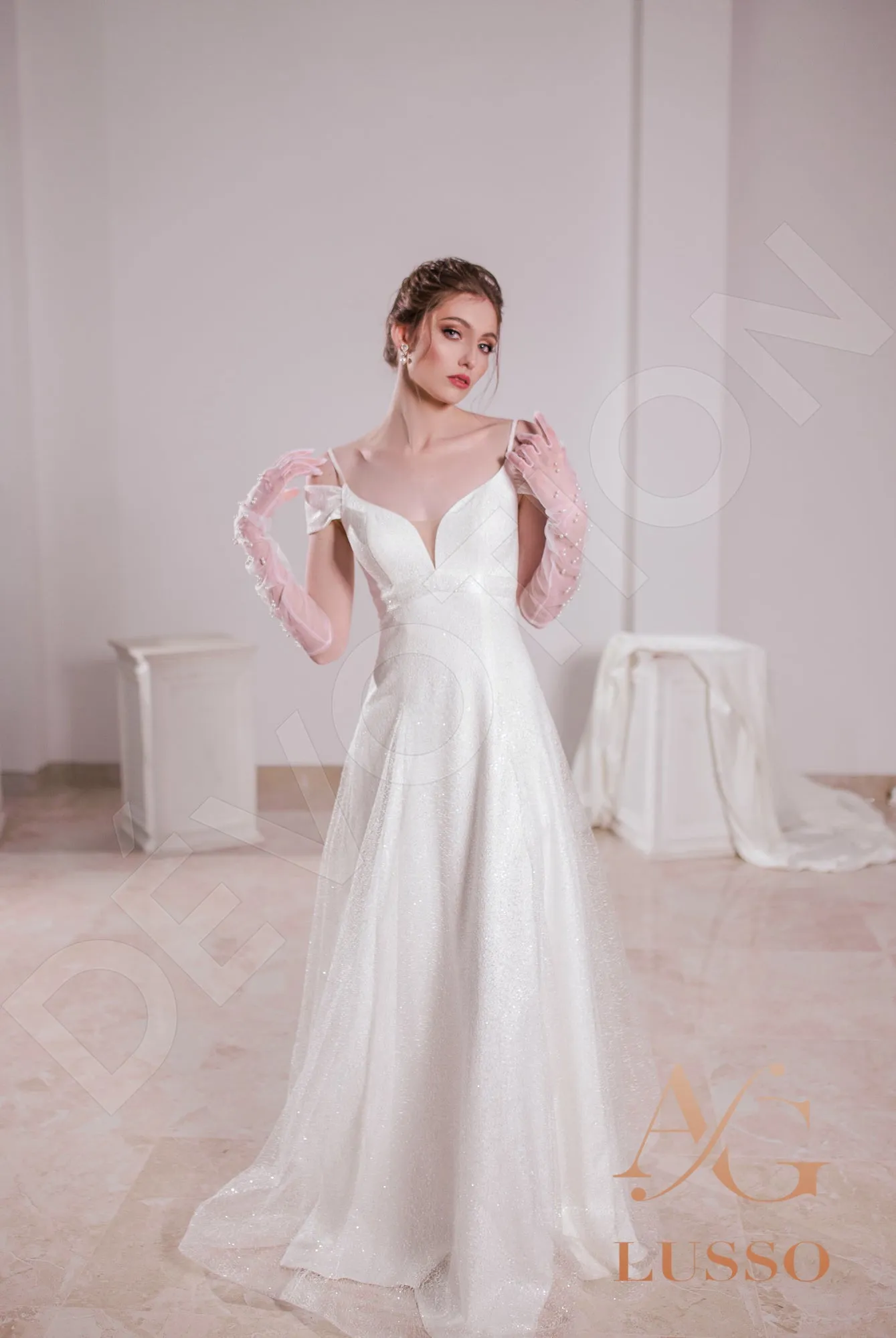 Shine Emilla A-line Sweetheart LightMilk Wedding dress
