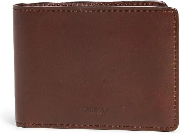 Shinola Men's Leather Bifold Wallet