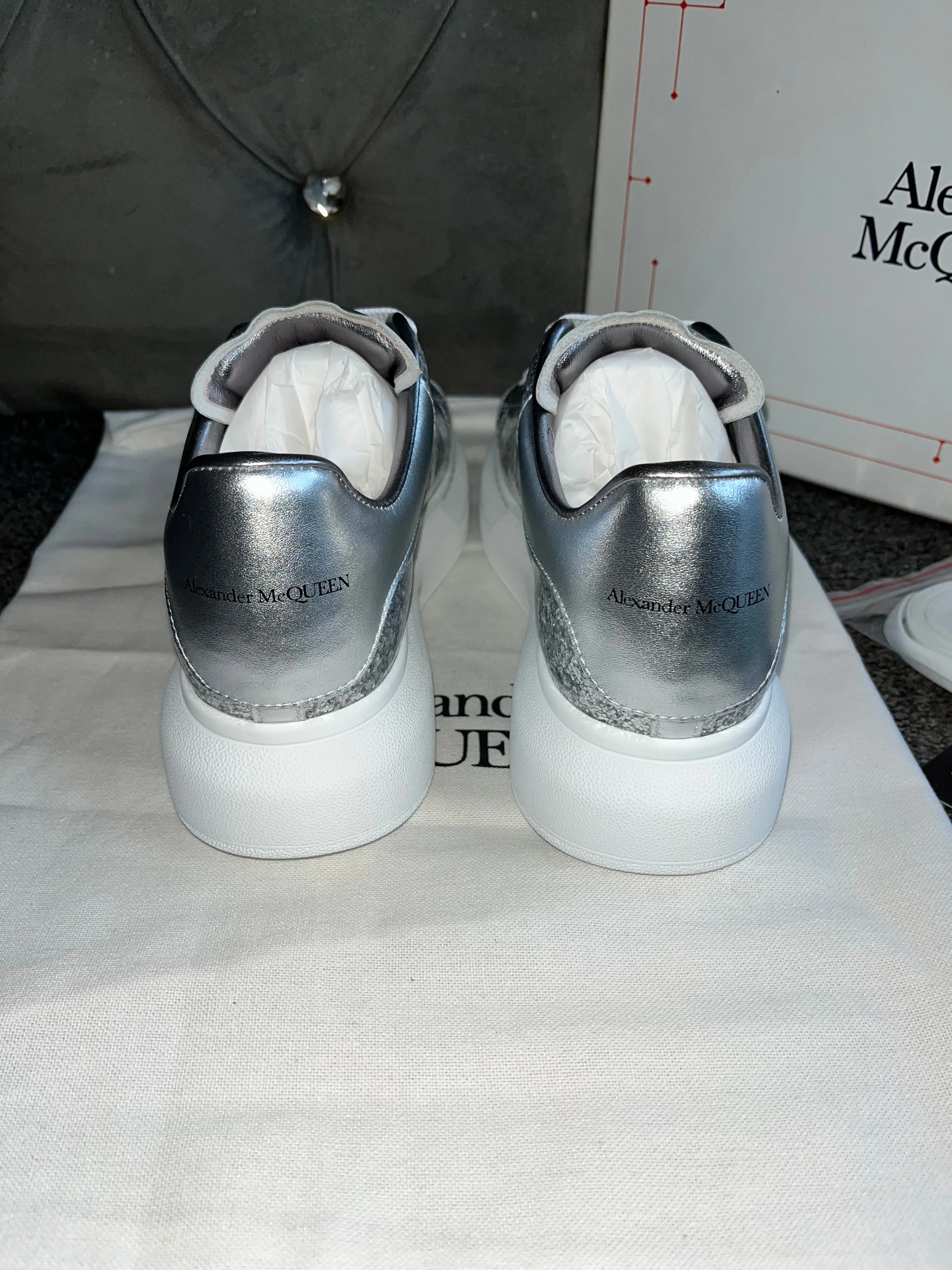 Silver Glittery Queenies