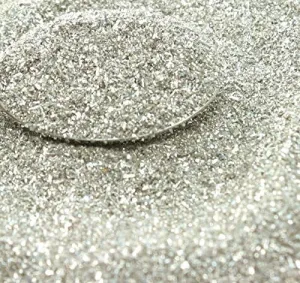Silver Imported German Glass Glitter - 4 Ounce Bag - Fine 90 Grit (Most Popular Grain Size) Sparkly Glass Glitter - 311-9-SL