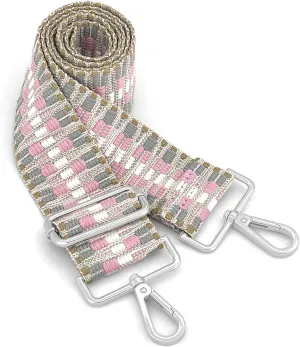 Silvery Purse Straps Replacement Crossbody - Guitar Strap for Purse Crossbody
