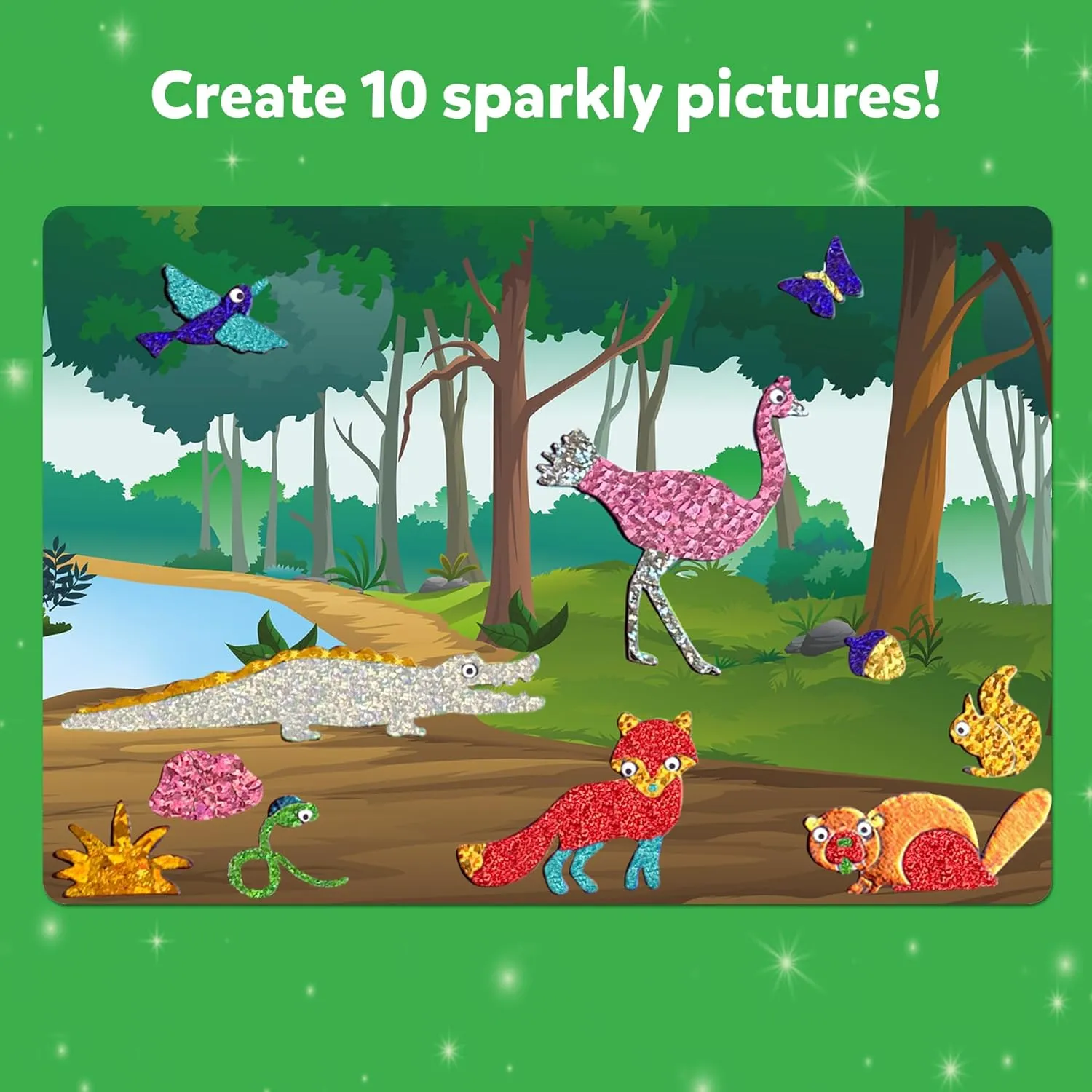 Skillmatics Art & Craft Activity - Foil Fun Animals, No Mess Art for Kids, Travel Toys, Craft Kits, DIY Creative Activity, Gifts for Boys & Girls Ages 4, 5, 6, 7, 8, 9