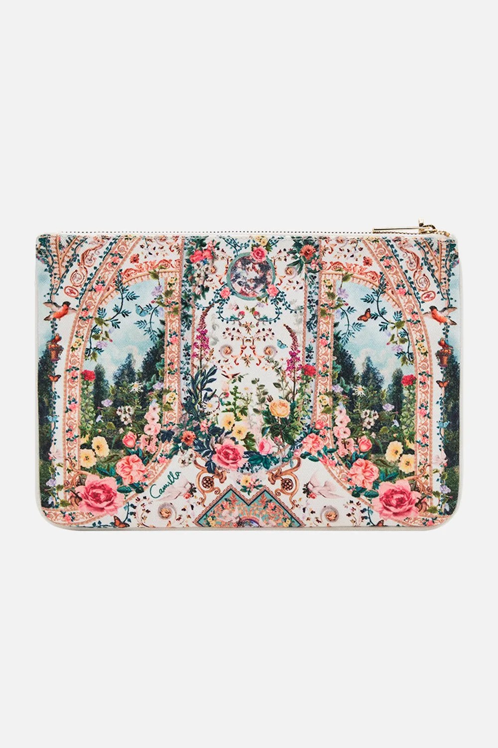SMALL CANVAS CLUTCH RENAISSANCE ROMANCE