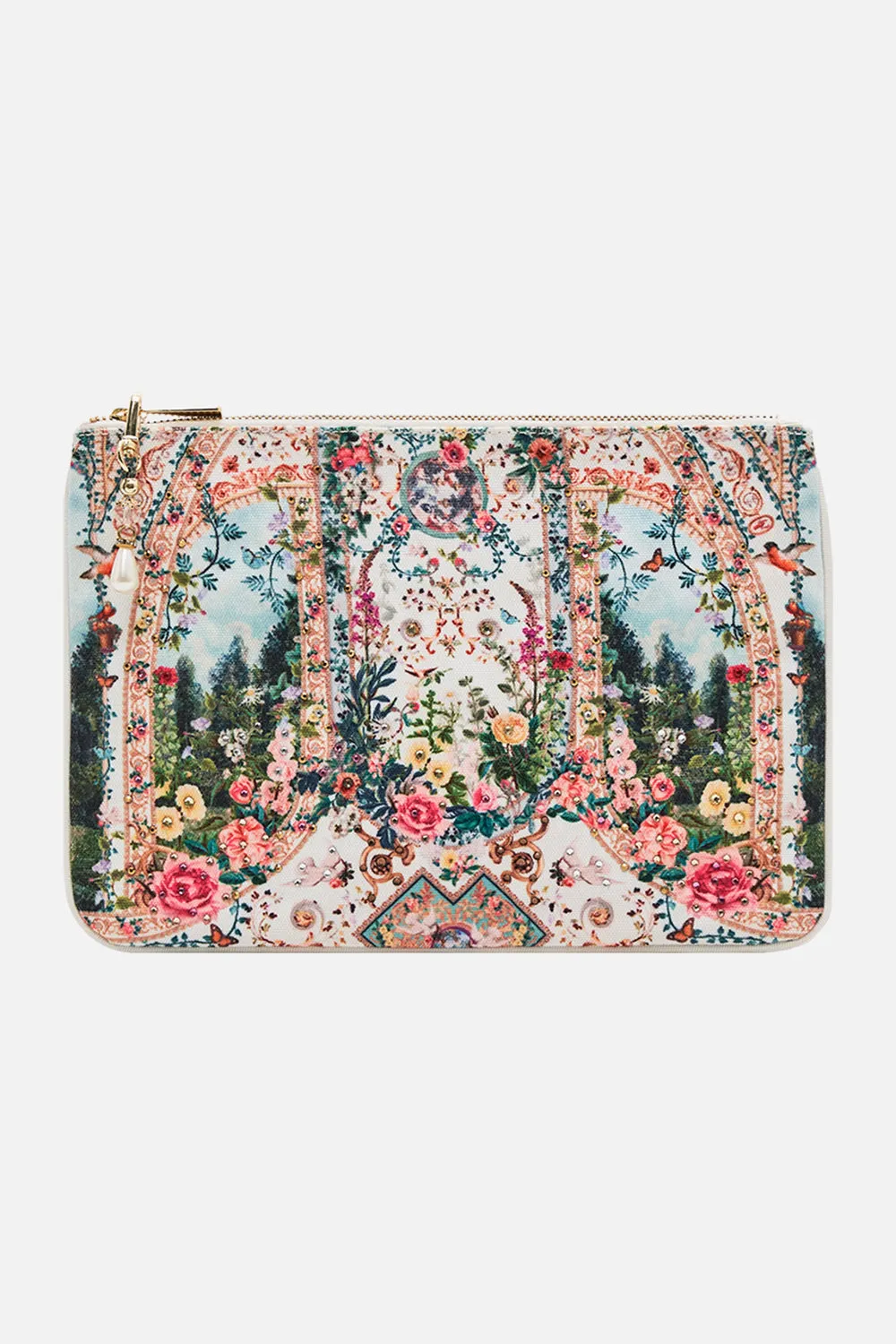 SMALL CANVAS CLUTCH RENAISSANCE ROMANCE