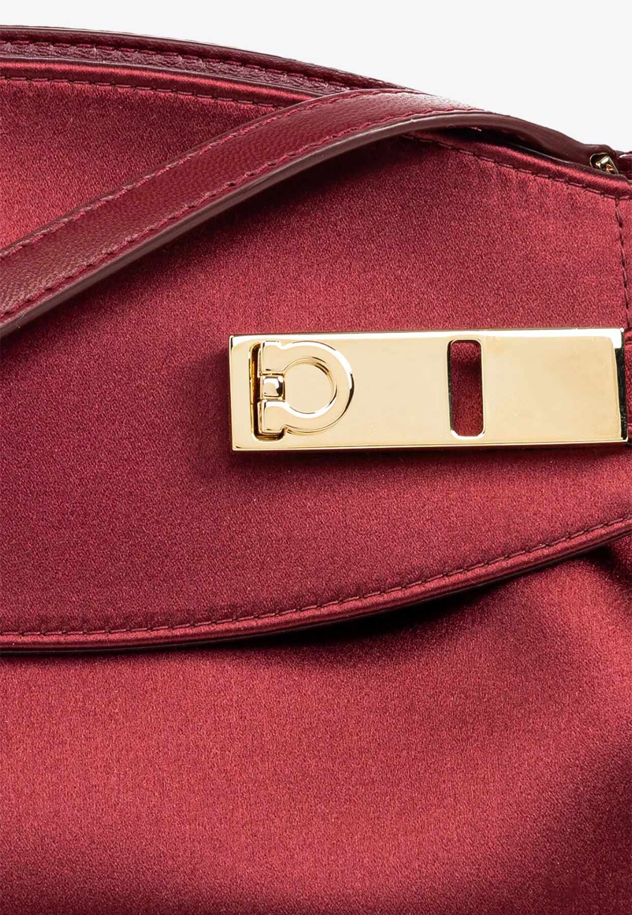 Small Hug Satin Clutch Bag