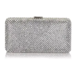 Sondra Roberts Rhinestone Box Clutch