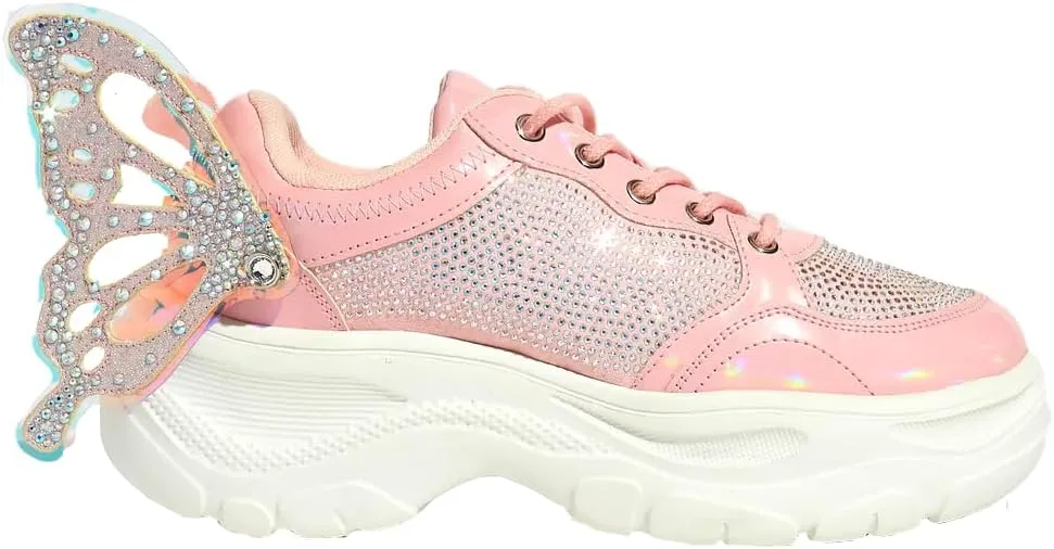 Sparkl Fairy Couture Women's Lightweight Easy Fit Aurora Trainers Pink
