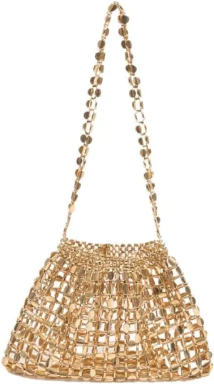 Sparkly Beaded Purse for Women Glitter Woven Shoulder Beach Tote Bag Summer Boho Chic Cool Girl Aesthetic
