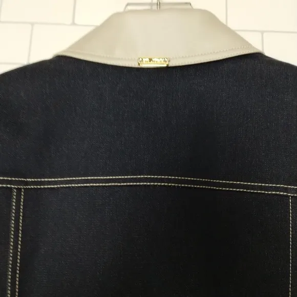 St john jean jacket braided detail size medium