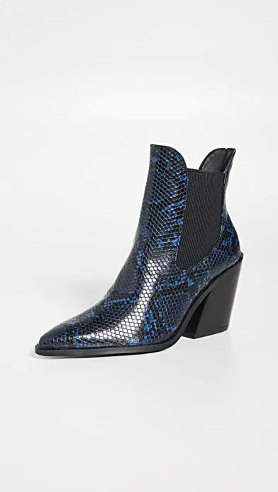 Steven Women's Gail Booties, Blue Multi, 7.5 Medium US