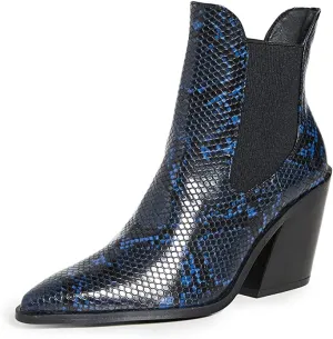 Steven Women's Gail Booties, Blue Multi, 7.5 Medium US