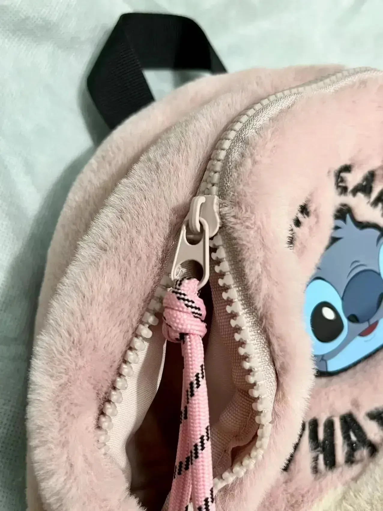 Stitch Fluffy Backpack