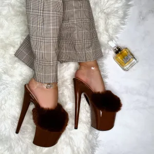 Stripper Slipper - Illegally Brunette - 8 INCH