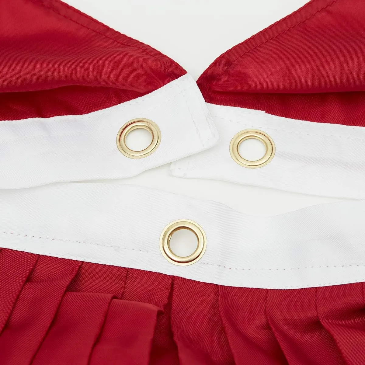 SUNYAO 2 Pack American Pleated Fan Flag USA Pleated Fan Flag 3x6 Ft American USA Bunting Decoration Flags Embroidered Stars Sewn Stripes Canvas Header and Brass Grommets