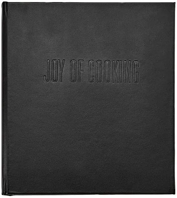 The Joy of Cooking Luxe Full-Grain Black Leather by Graphic Image -
