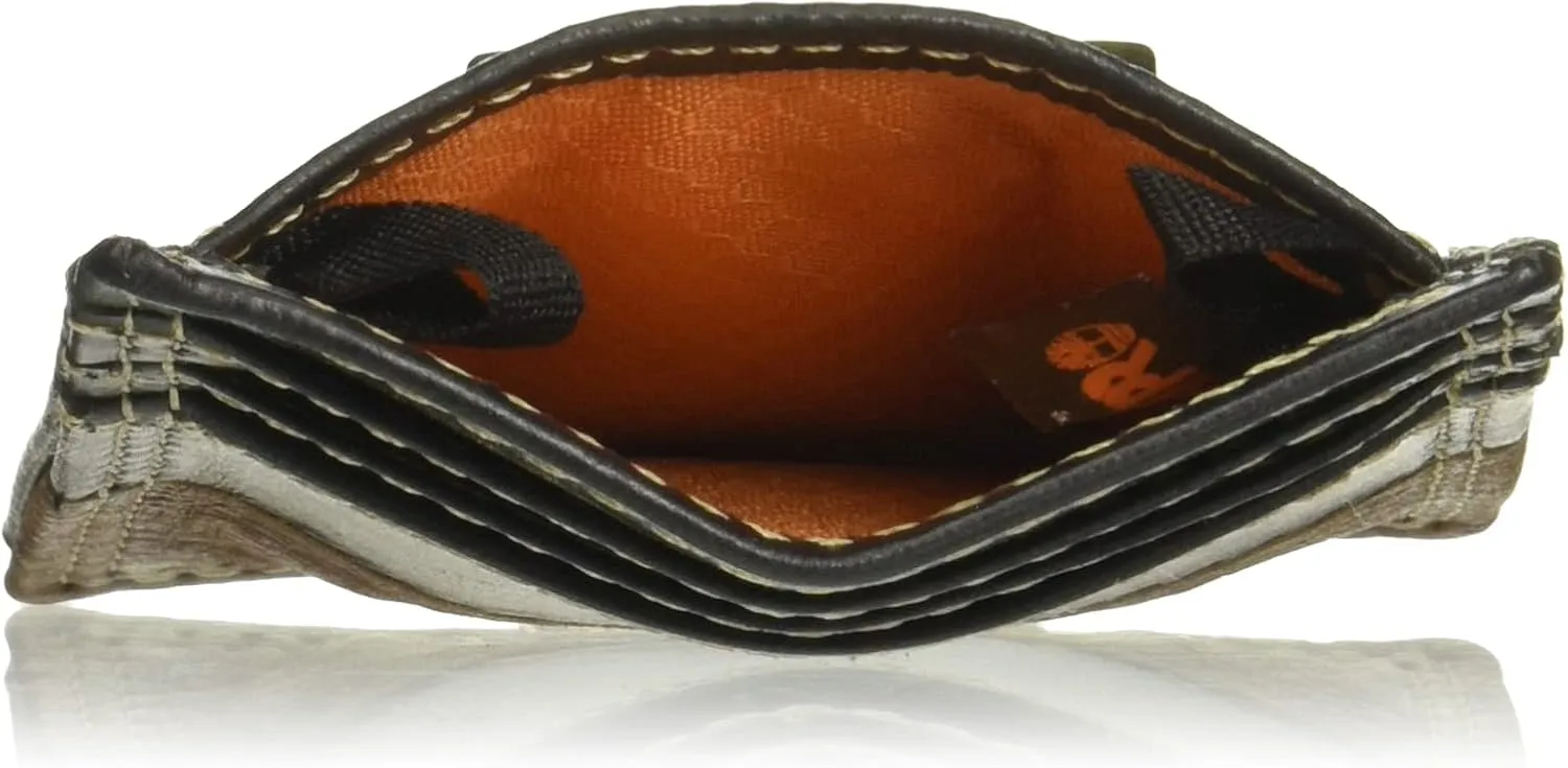 Timberland PRO Men's Leather Front Pocket Wallet with Money Clip Accessory