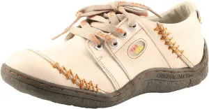 TMA EYES Women Leather Handstitched Walking Shoes Casual Sneakers for Travel Work