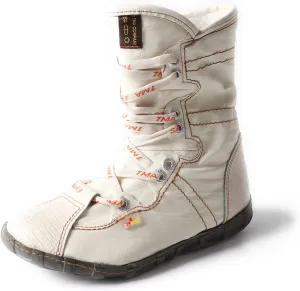 TMA EYES Women Snow Boots PU and Genuine Leather Patchwork Faux Fur Inner Lining Slip-Resistant and Long-Lasting Woemn Ankle Boots