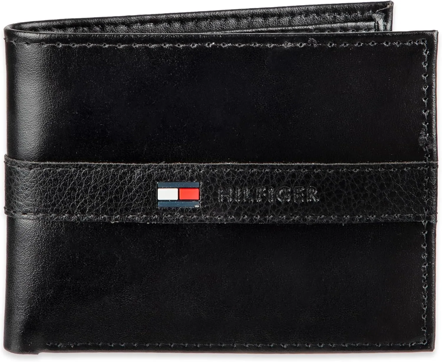 Tommy Hilfiger Men's Classic Bifold Wallet with ID Window and Multiple Card Slots